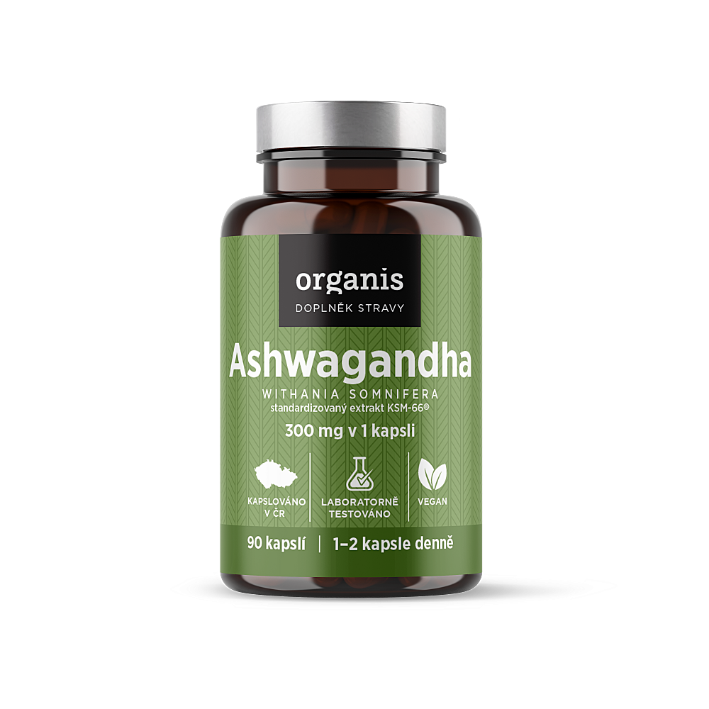 ORGANIS Ashwagandha 300 mg 90 kapslí