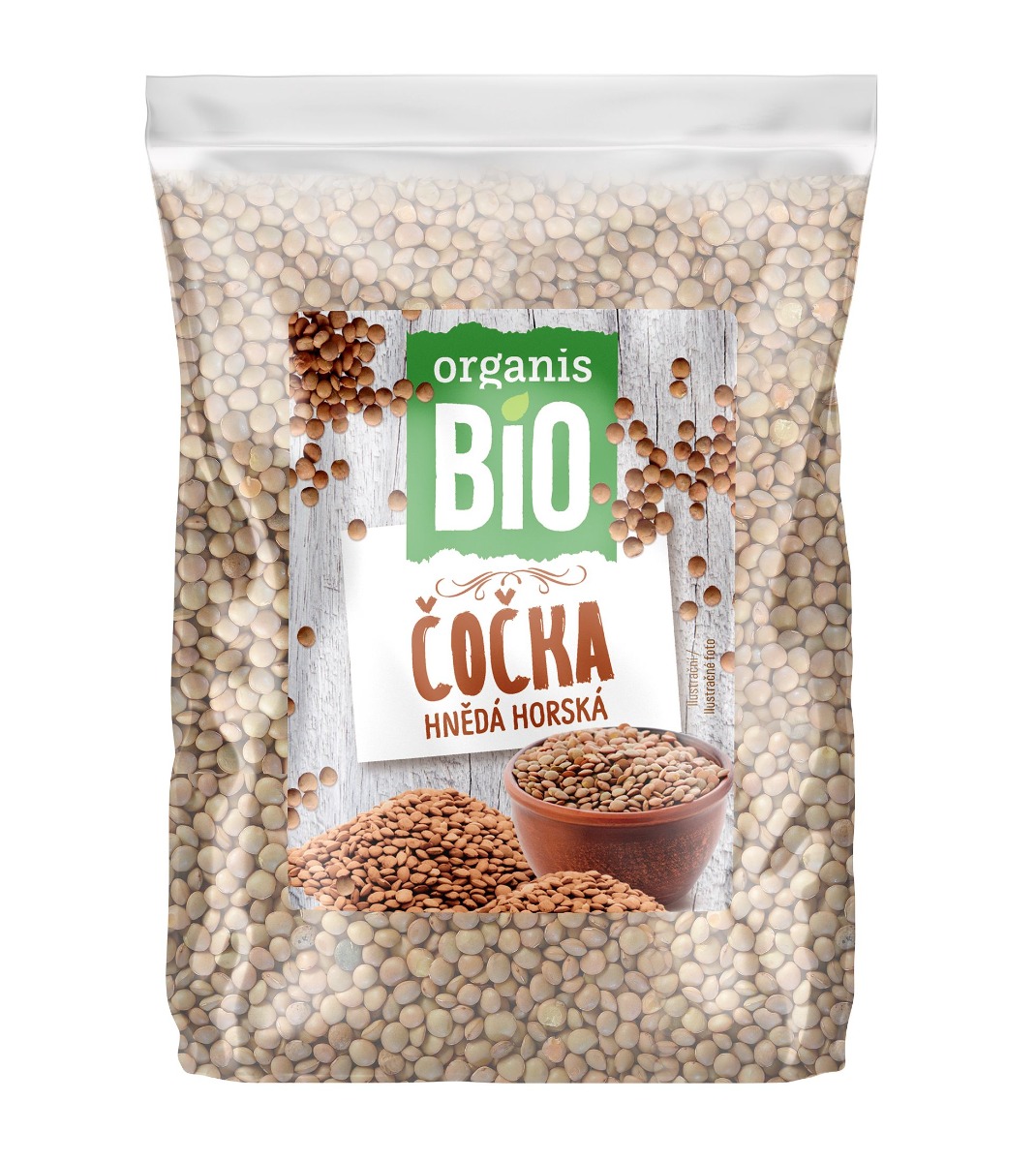 Organis Čočka hnědá horská BIO 500 g