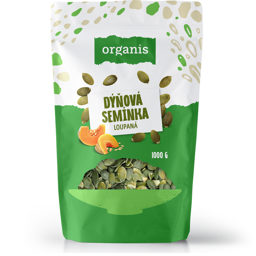 ORGANIS Dýňová semínka loupaná 1000 g