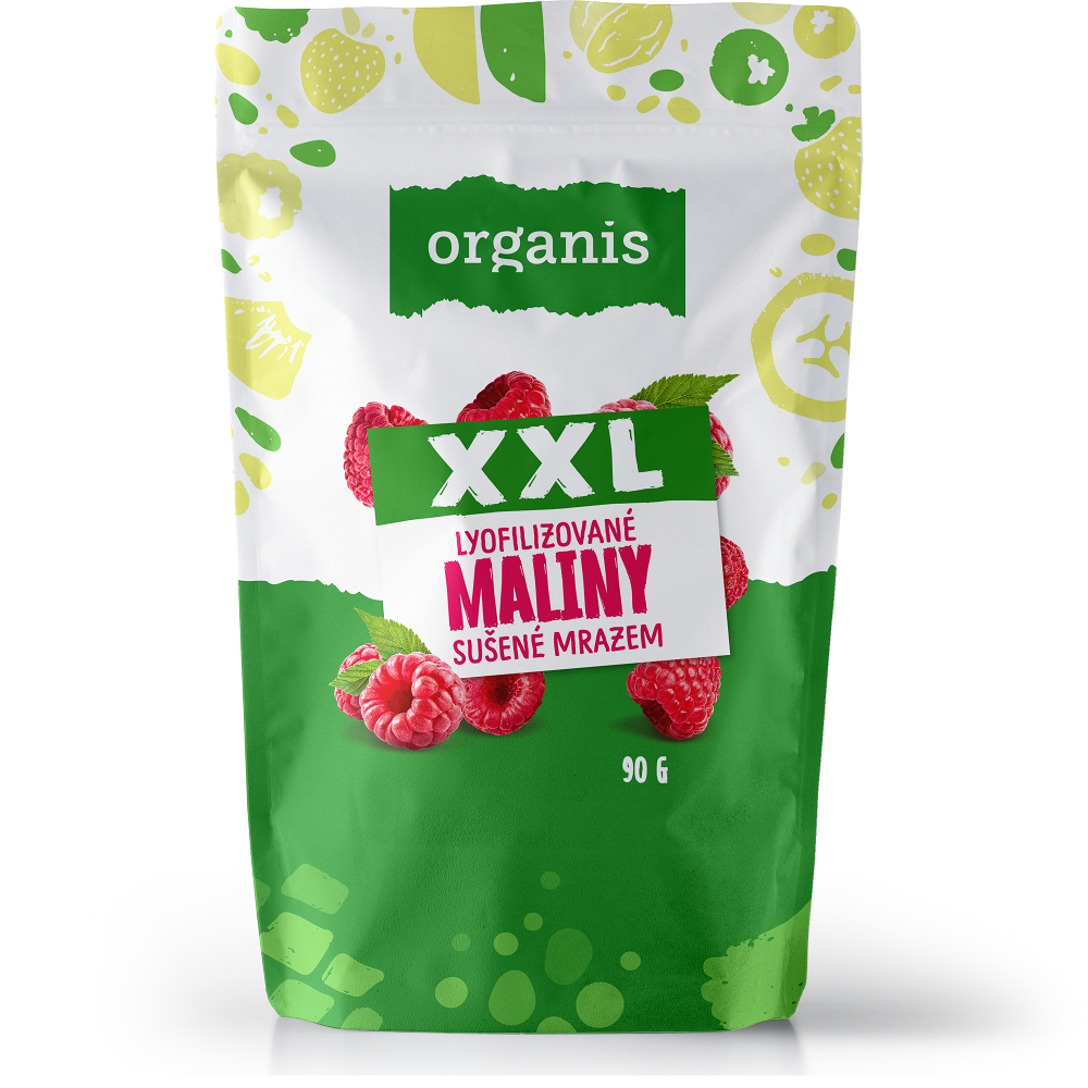 ORGANIS Maliny sušené mrazem XXL 90 g