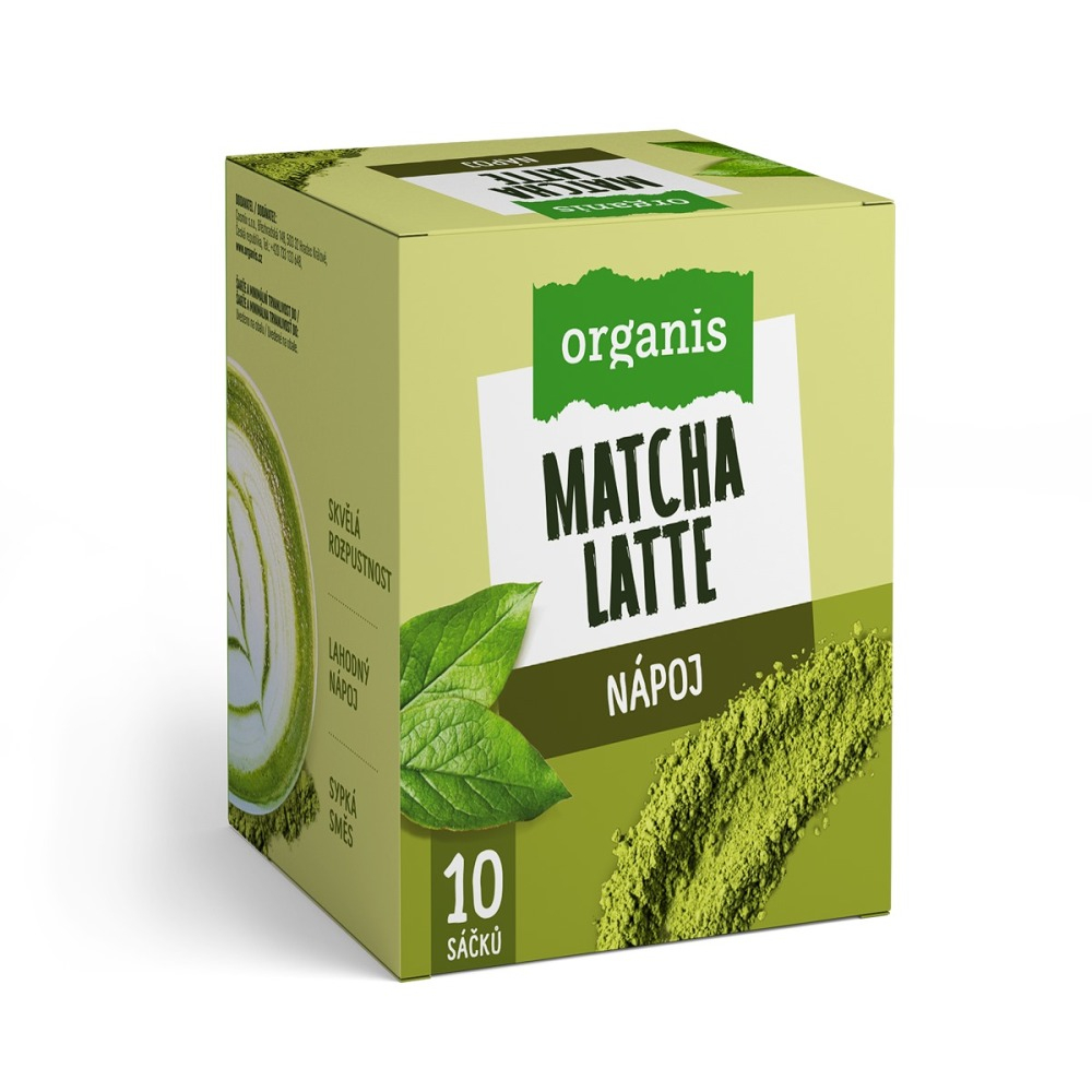 ORGANIS Matcha latte 10 x 17 g