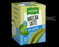 ORGANIS Matcha latte bez laktózy 10 x 27 g