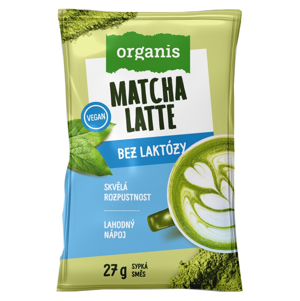 ORGANIS Matcha latte bez laktózy 27 g