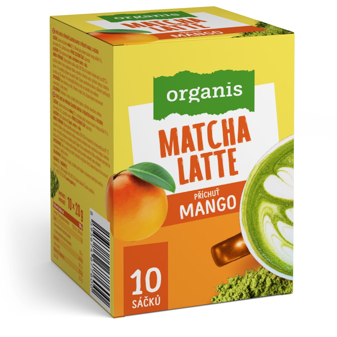 Organis Matcha Latte mango 10x20 g
