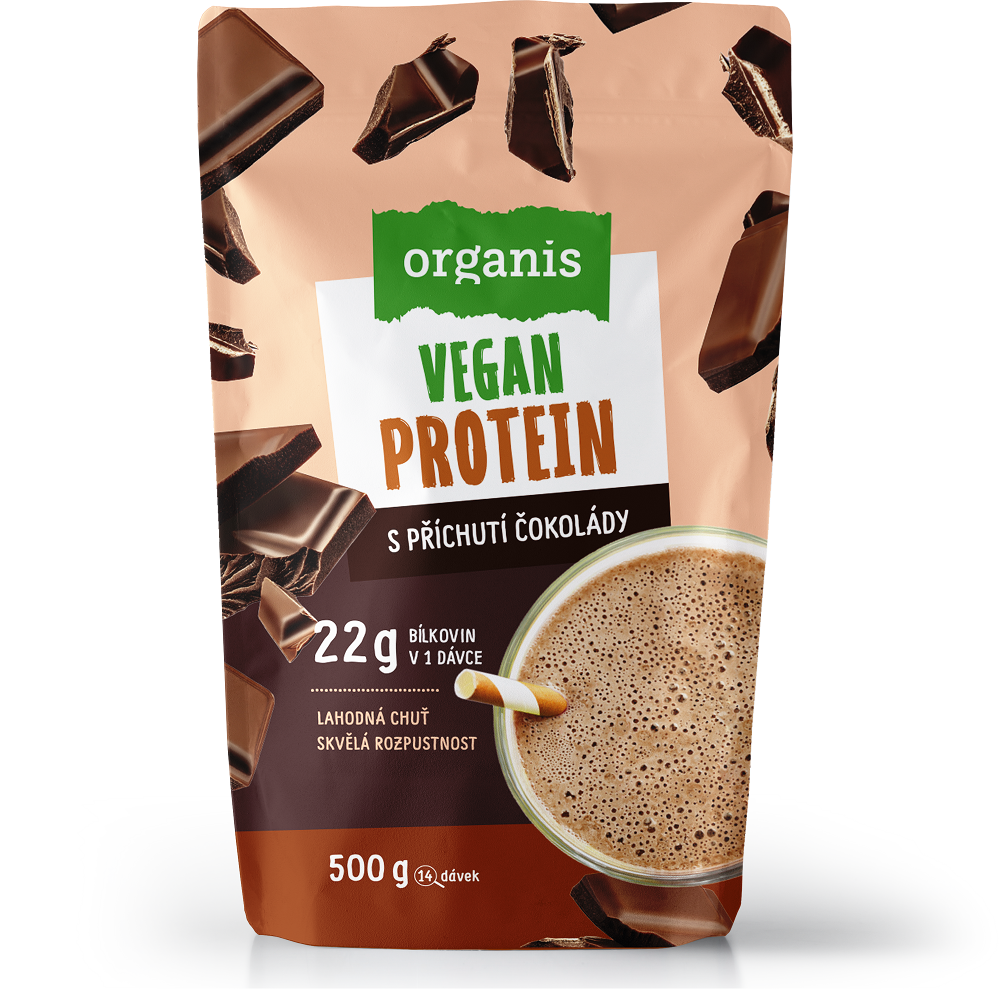 ORGANIS Veganský protein čokoláda 500 g