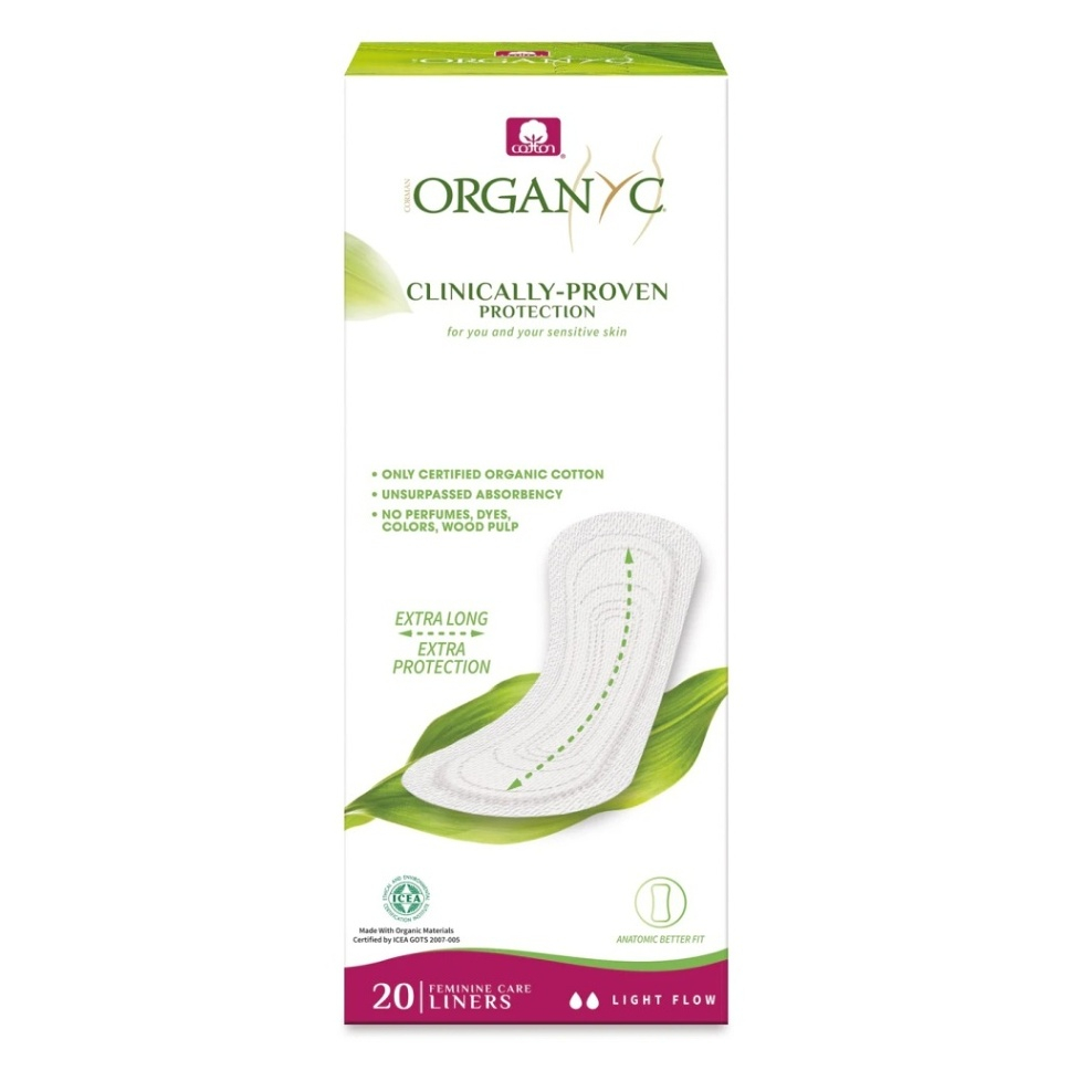 ORGANYC Slipové vložky Maxi 20 kusů