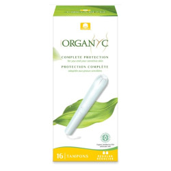 ORGANYC Tampony s aplikátorem Regular 16 kusů