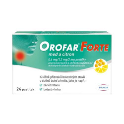 OROFAR Forte med a citron 0,6 mg/1,2 mg/2 mg pastilky