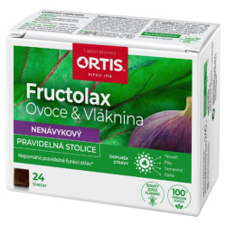 ORTIS Fructolax ovoce & vláknina 24 žvýkacích kostek