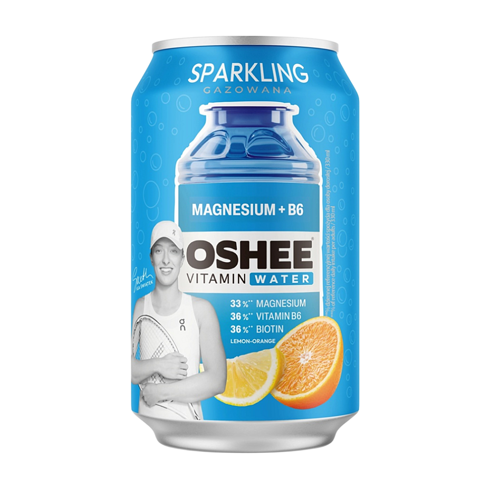 OSHEE Perlivá vitamínová voda magnesium a B6 330 ml
