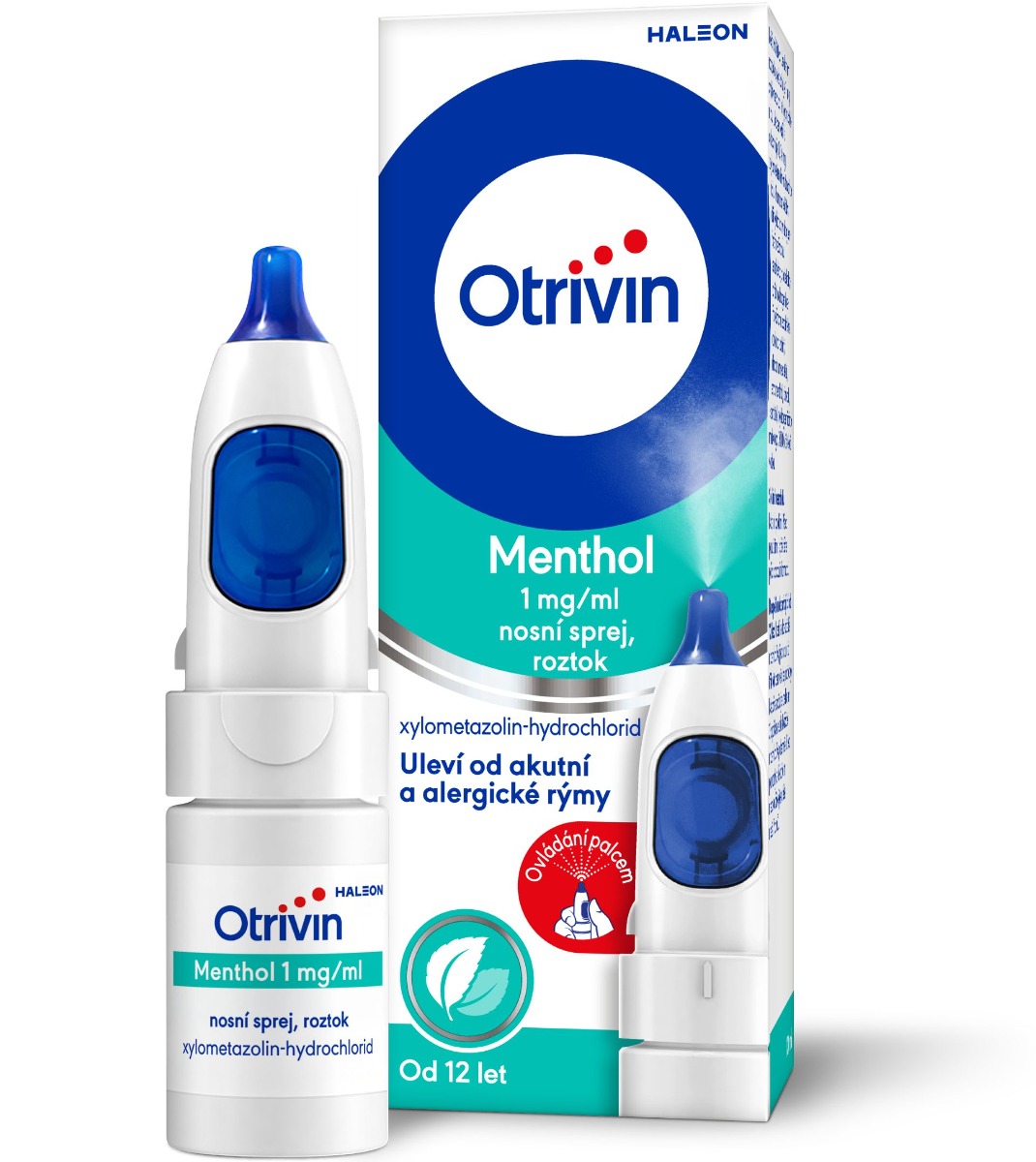 Otrivin Menthol 1 mg/ml nosní sprej, roztok 10 ml