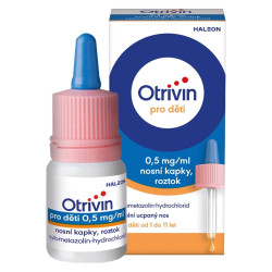 OTRIVIN Pro děti 0.5mg/ml nosni kapky, roztok 10 ml