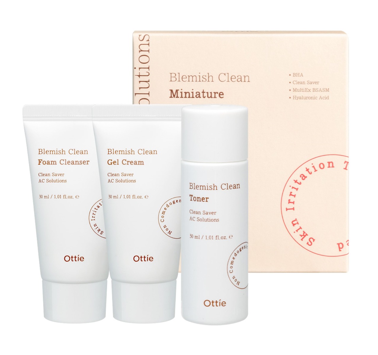 Ottie Blemish Clean set miniatur proti nedokonalostem pleti 3x30 ml