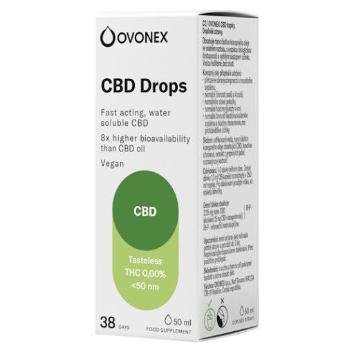 OVONEX AquaHEMP CBD 100 kapky 50 ml