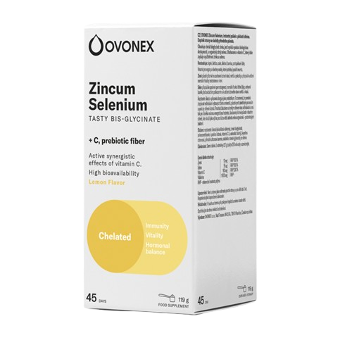 OVONEX Zincum Selenium, citrónová příchuť 119 g