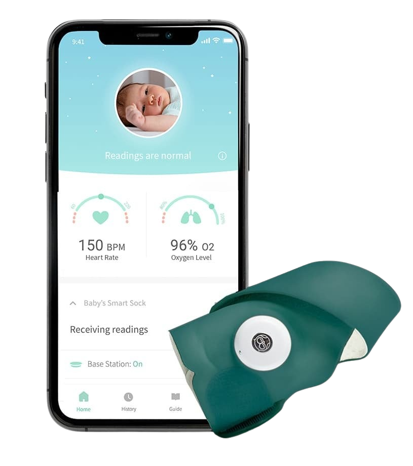 OWLET Smart Sock 3 - Chytrá ponožka, modrozelená