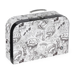 Oxybag Kufřík lamino 34 cm Komiks White