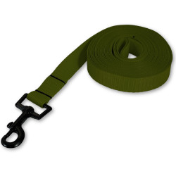 PafDog® Lehké stopovací vodítko ploché, 2cm - khaki zelená PAF-343