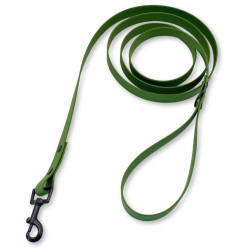 PafDog® Voděodolné gumové vodítko s poutkem na ruku, olivově zelené PAF-296