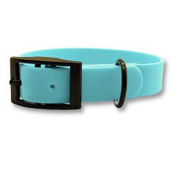 PafDog® Voděodolný gumový obojek pro psy PASTELOVĚ MODRÝ - šířka 2cm PAF-561