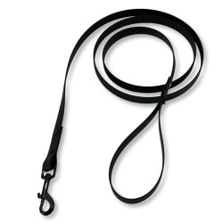 PafDog Voděodolné gumové vodítko s poutkem na ruku, černé PAF-256
