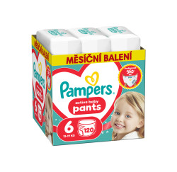 Pampers Active Baby vel. 6 13-19 kg plenkové kalhotky 120 ks