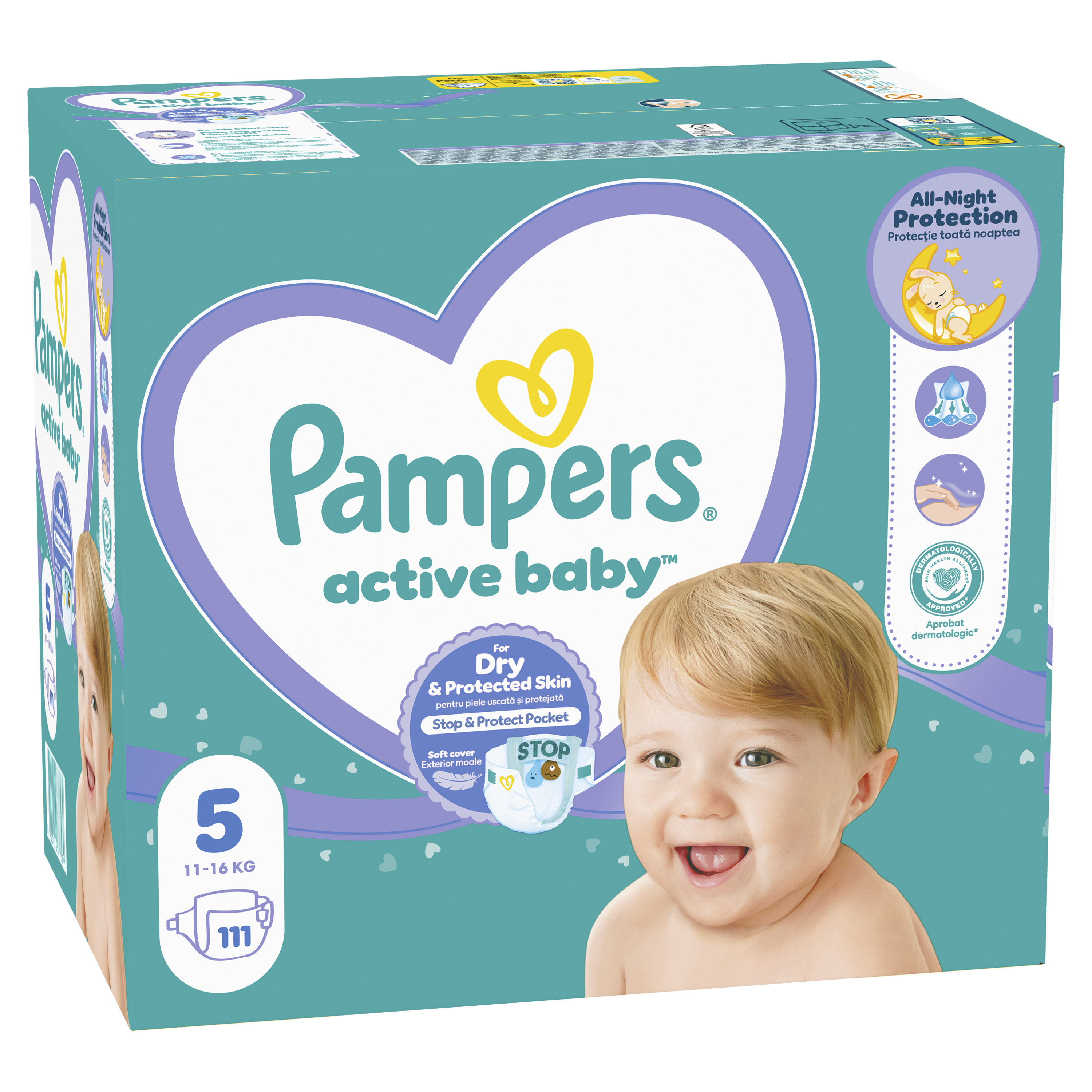 PAMPERS Dětské plenky, velikosti 5, 111 ks