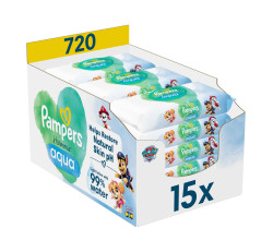 Pampers Harmonie Aqua vlhčené ubrousky 15x48 ks