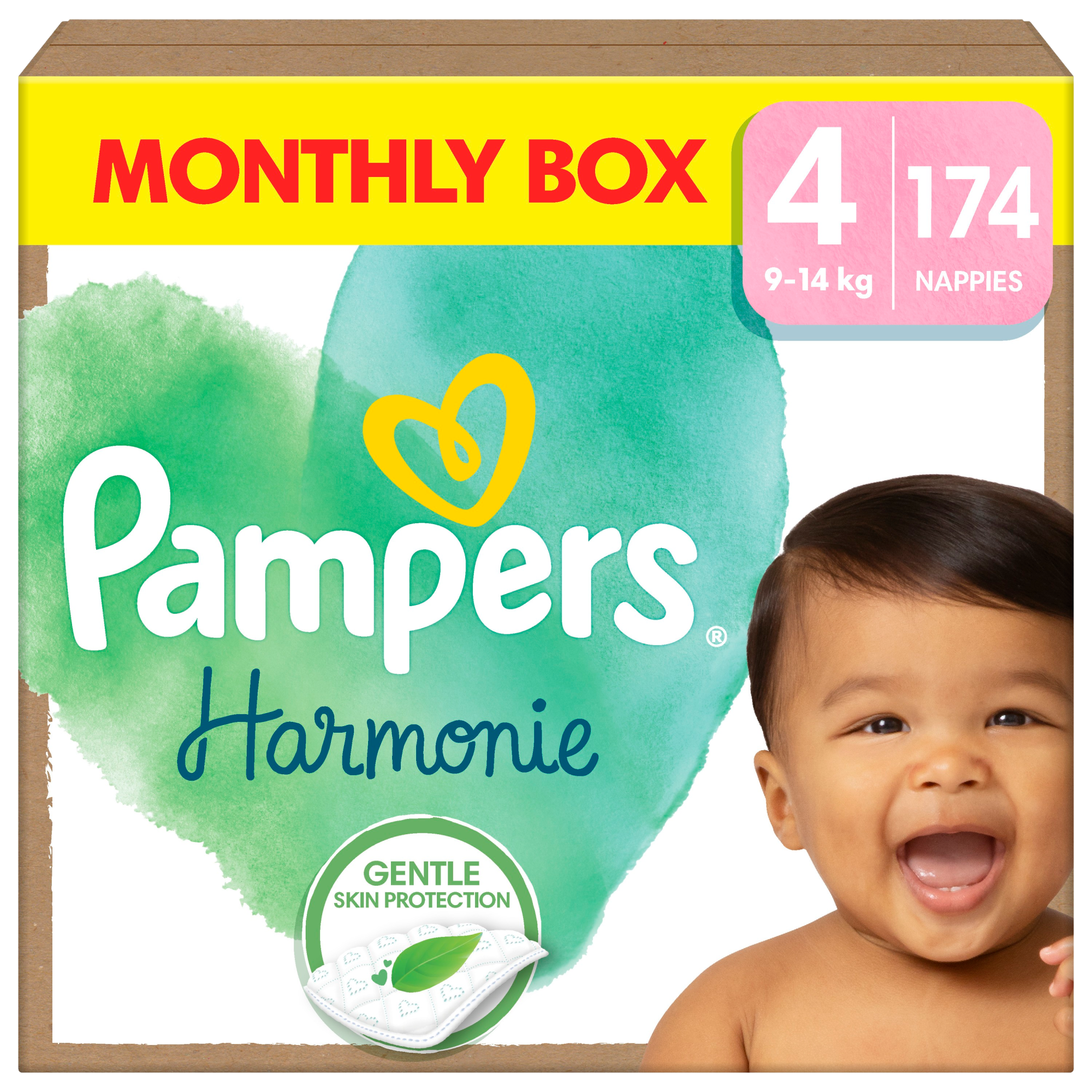 PAMPERS Harmonie Baby vel.4 měsíční balení 174 ks