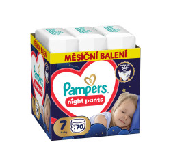 Pampers Night Pants vel. 7 15+ kg dětské plenkové kalhotky 70 ks