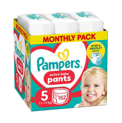 Pampers Pants vel. 5 Monthly Pack 11–17 kg plenkové kalhotky 152 ks