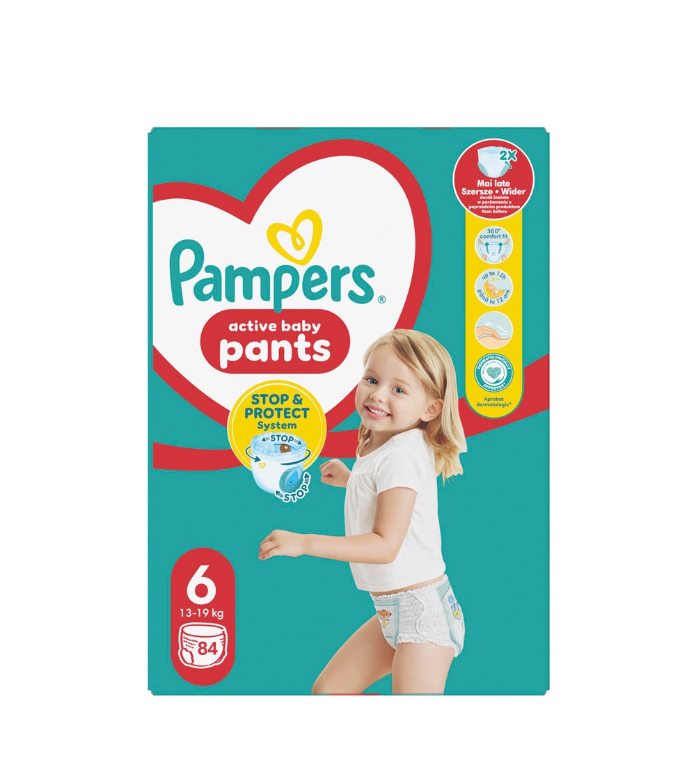 Pampers Pants vel. 6 Mega Pack 13-19 kg plenkové kalhotky 84 ks