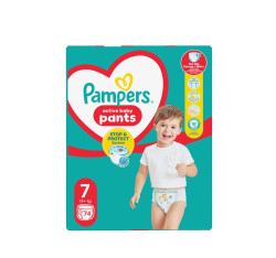 Pampers Pants vel. 7 Mega Pack 15+ kg plenkové kalhotky 74 ks