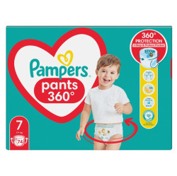 PAMPERS Pants vel.7 Plenkové kalhotky 17kg+ 74 ks