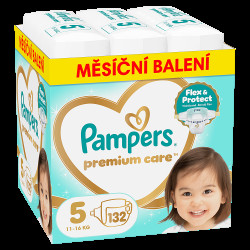 PAMPERS Premium care 5 plenky 11-16 kg 132 kusů