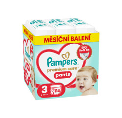 Pampers Premium Care Pants vel. 3 6-11 kg plenkové kalhotky 114 ks