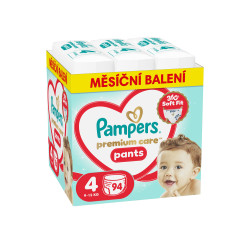 Pampers Premium Care Pants vel. 4 9-15 kg plenkové kalhotky 94 ks