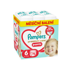 Pampers Premium Care Pants vel. 6 13-19 kg plenkové kalhotky 72 ks