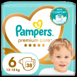 PAMPERS Premium Care plenky vel. 6, 13+ kg, 38 ks