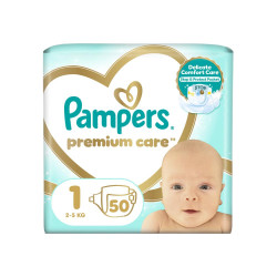 Pampers Premium Care vel. 1 2–5 kg dětské pleny 50 ks