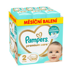 Pampers Premium Care vel. 2 4-8 kg dětské pleny 224 ks
