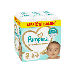 Pampers Premium Care vel. 3 6-10 kg dětské pleny 180 ks