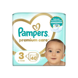 Pampers Premium Care vel. 3 6–10 kg dětské pleny 40 ks