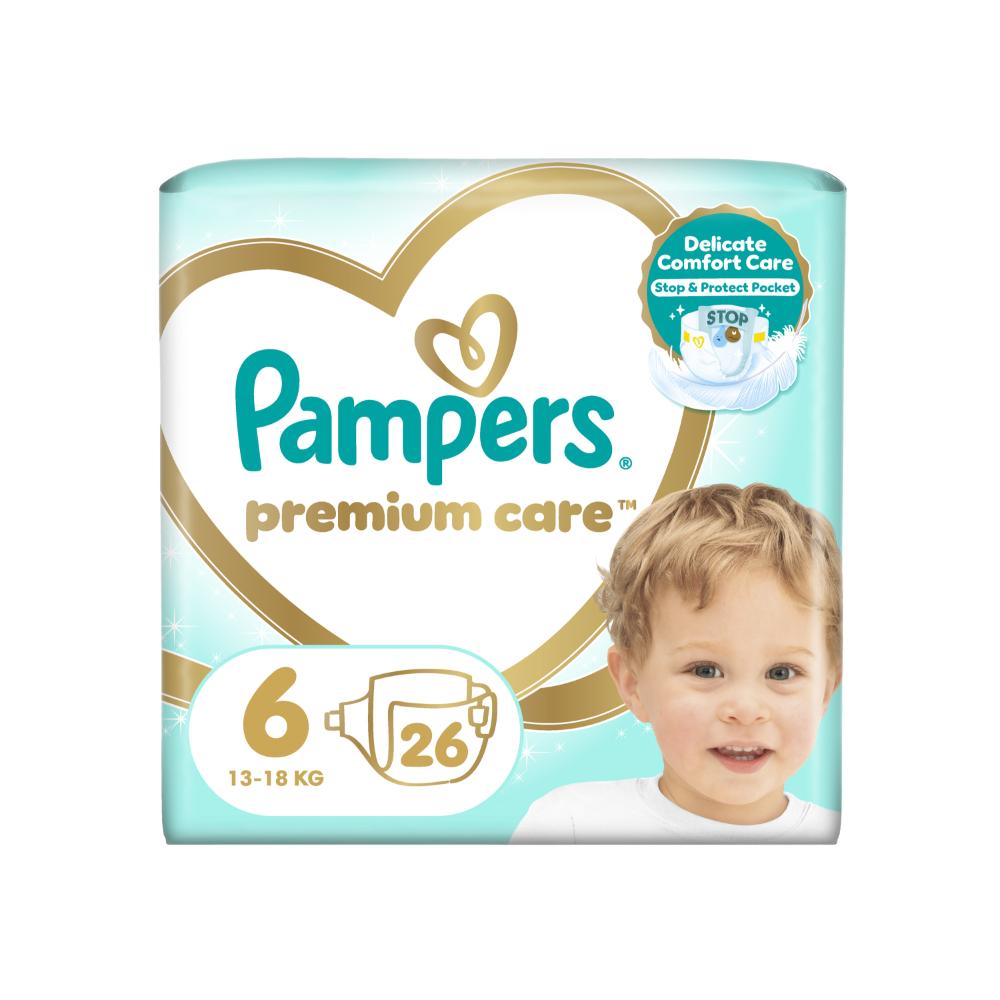 Pampers Premium Care vel. 6 13–18 kg dětské pleny 26 ks