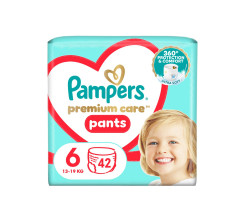Pampers Premium Care vel. 6 13-19 kg plenkové kalhotky 42 ks