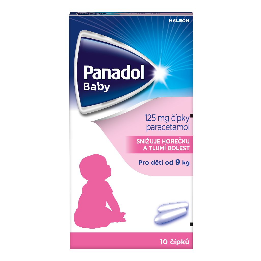 Panadol Baby 125 mg čípky 10 ks