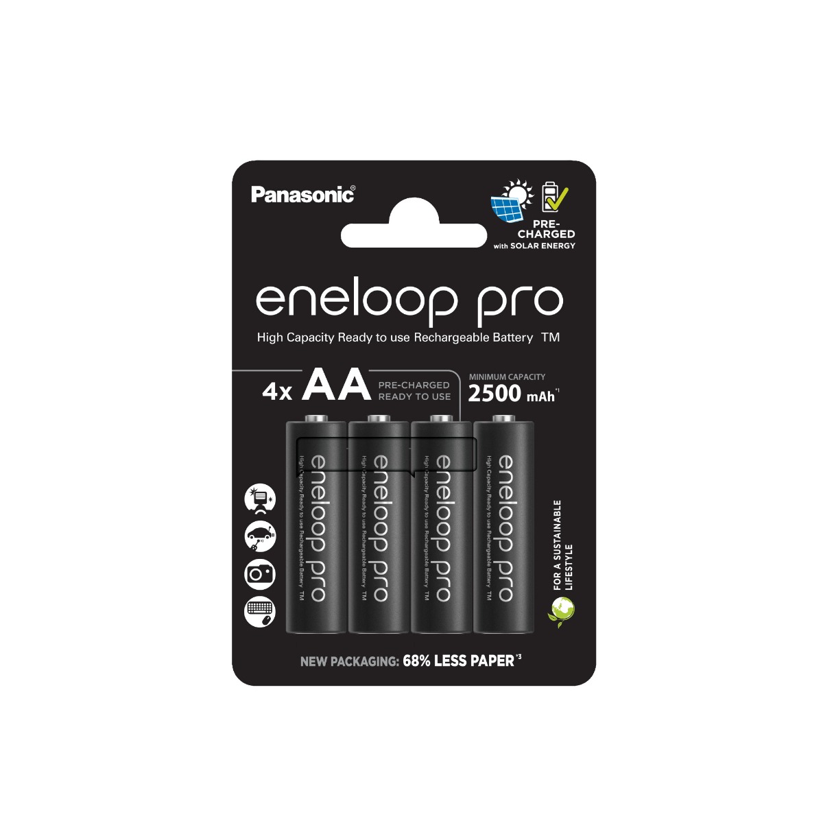 Panasonic Eneloop Pro Recharged AA/2500mAh nabíjecí baterie 4 ks