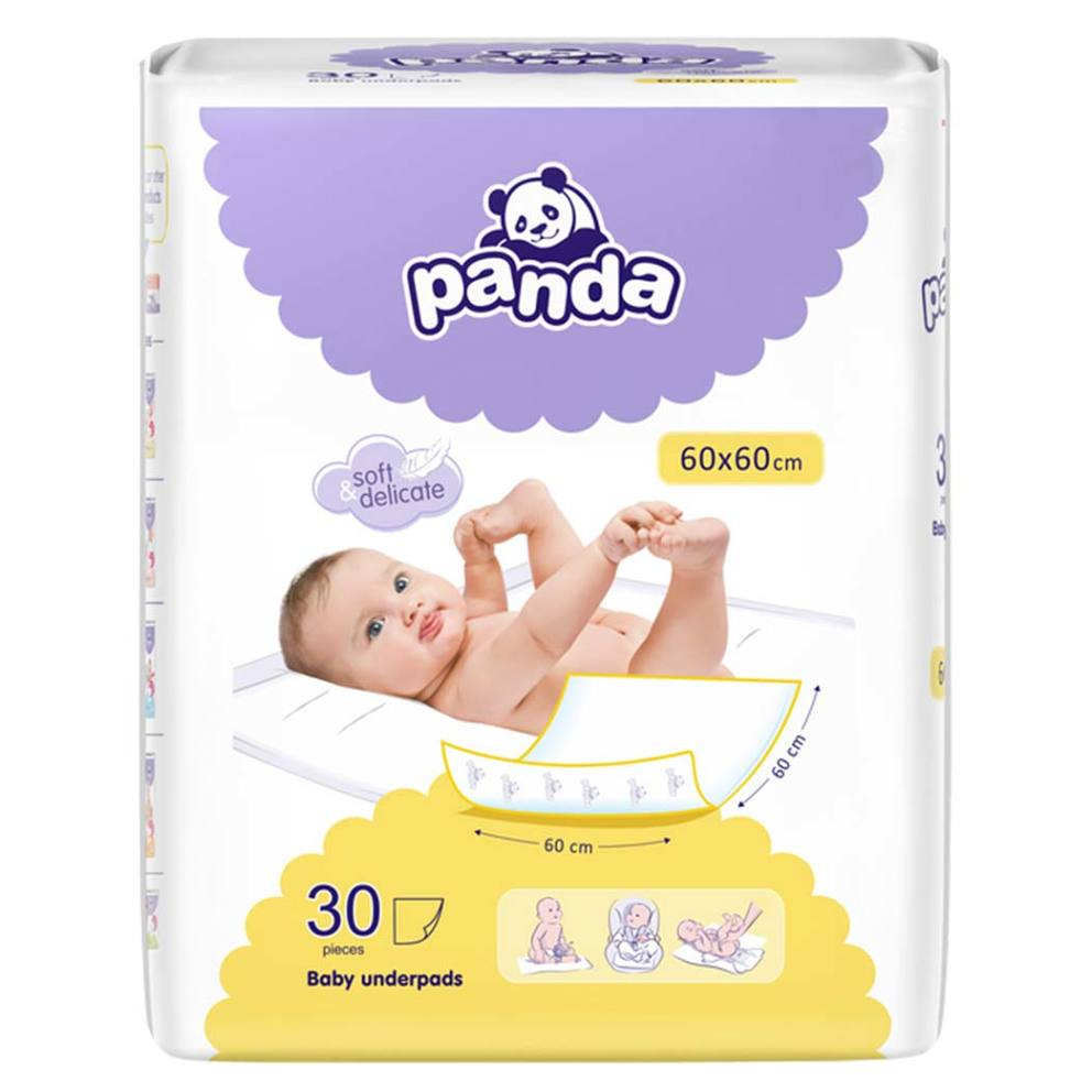 PANDA Přebalovací podložky 60x60cm 30 ks