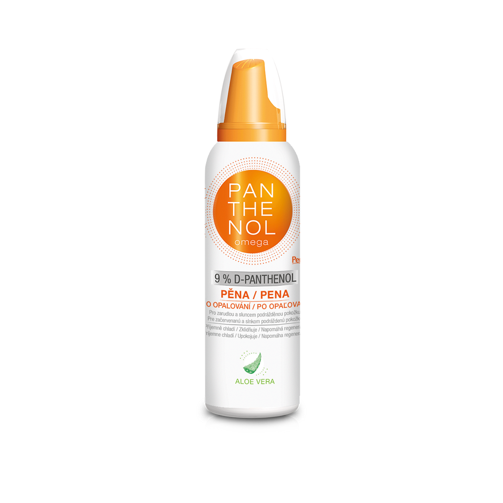 PANTHENOL Omega chladivá pěna s aloe vera 9% 200 ml