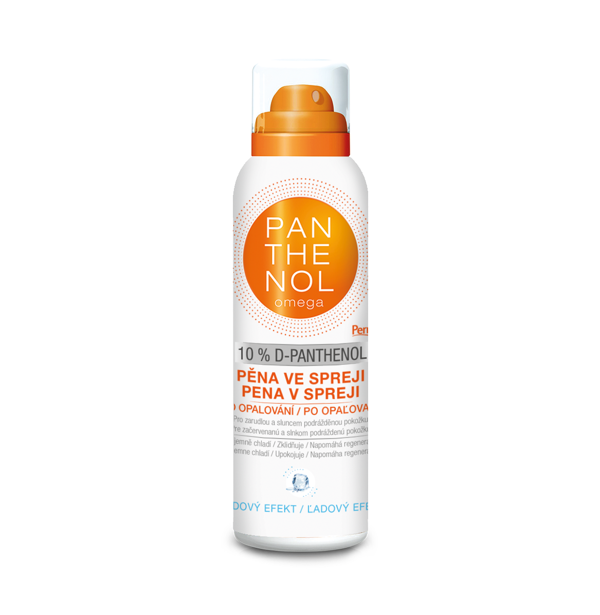 Panthenol Omega Chladivá pěna ve spreji 10% 200 ml